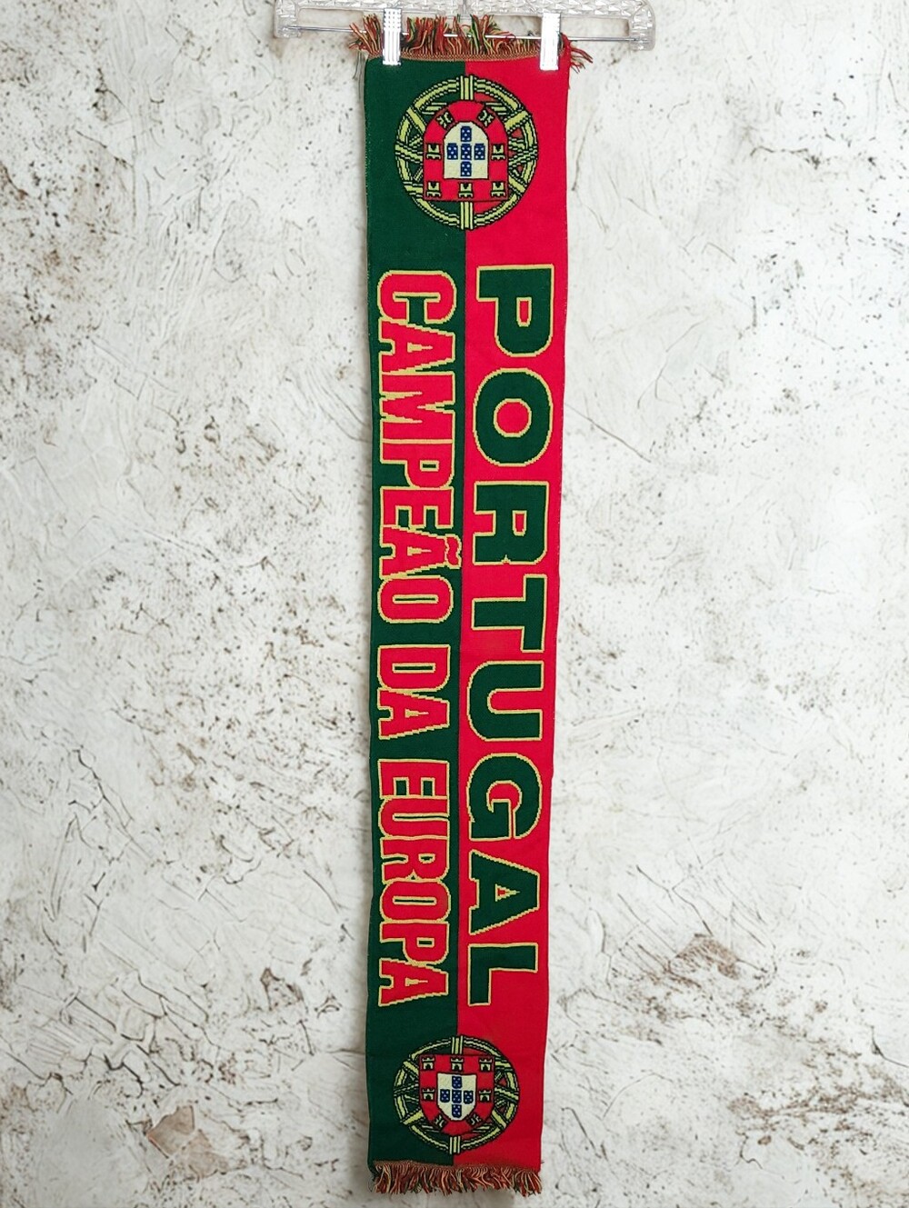 Portugal Euro 2016 Champions Soccer Fan Scarf Red Green